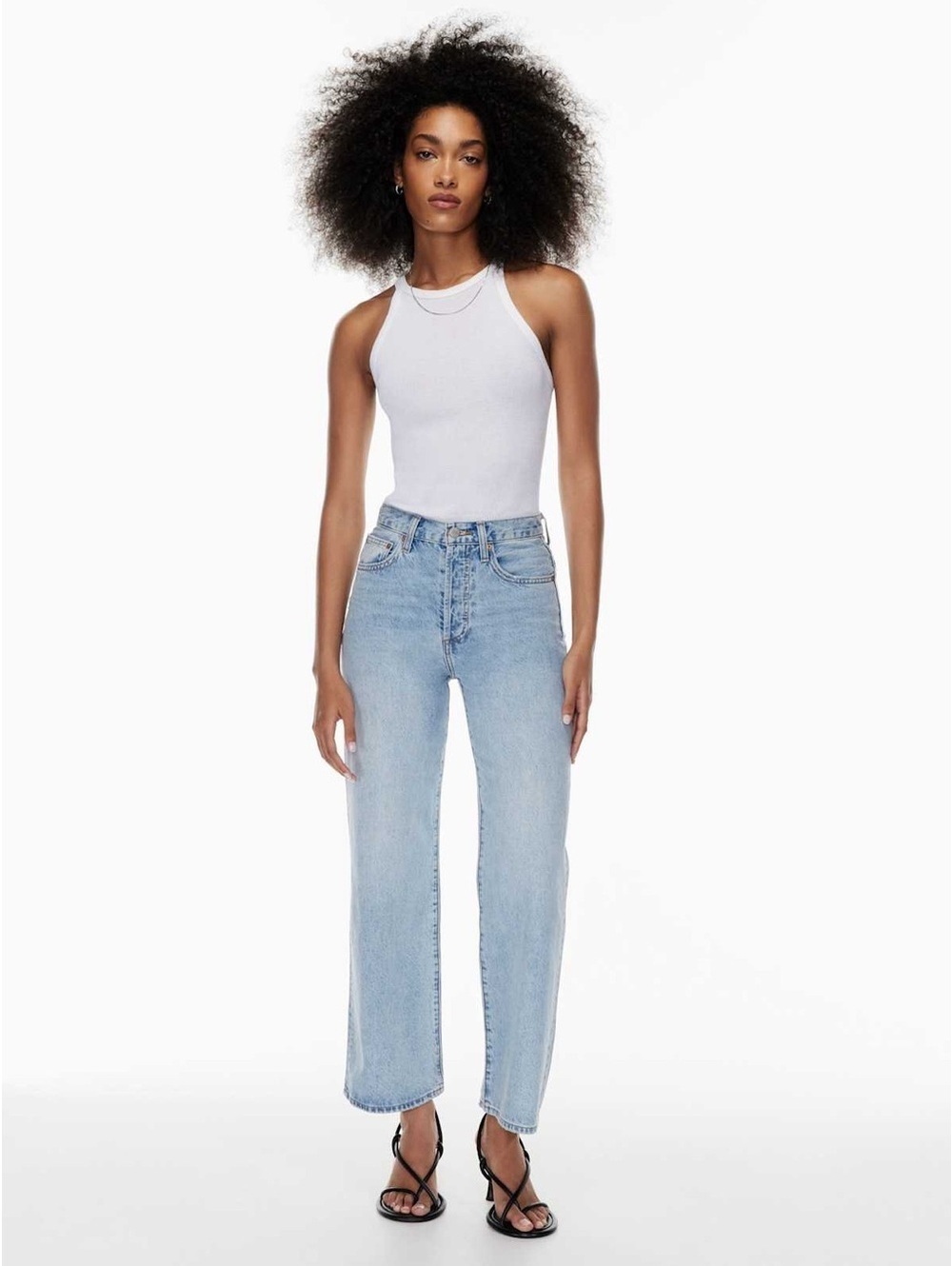 Denim Forum The Farrah Hi-rise Wide Jean - 26